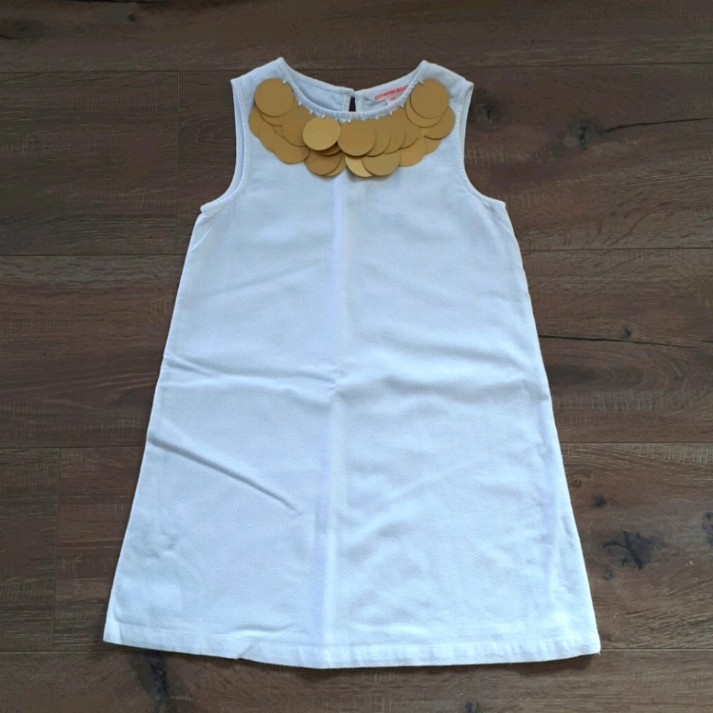 EUC Country Road Girls offwhite Sleeveless Dress 5